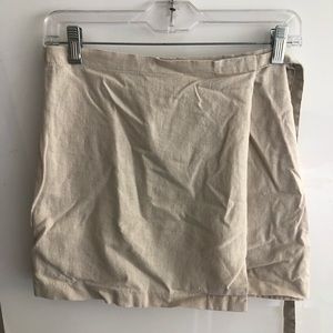 Forever 21 Linen Wrap Skirt